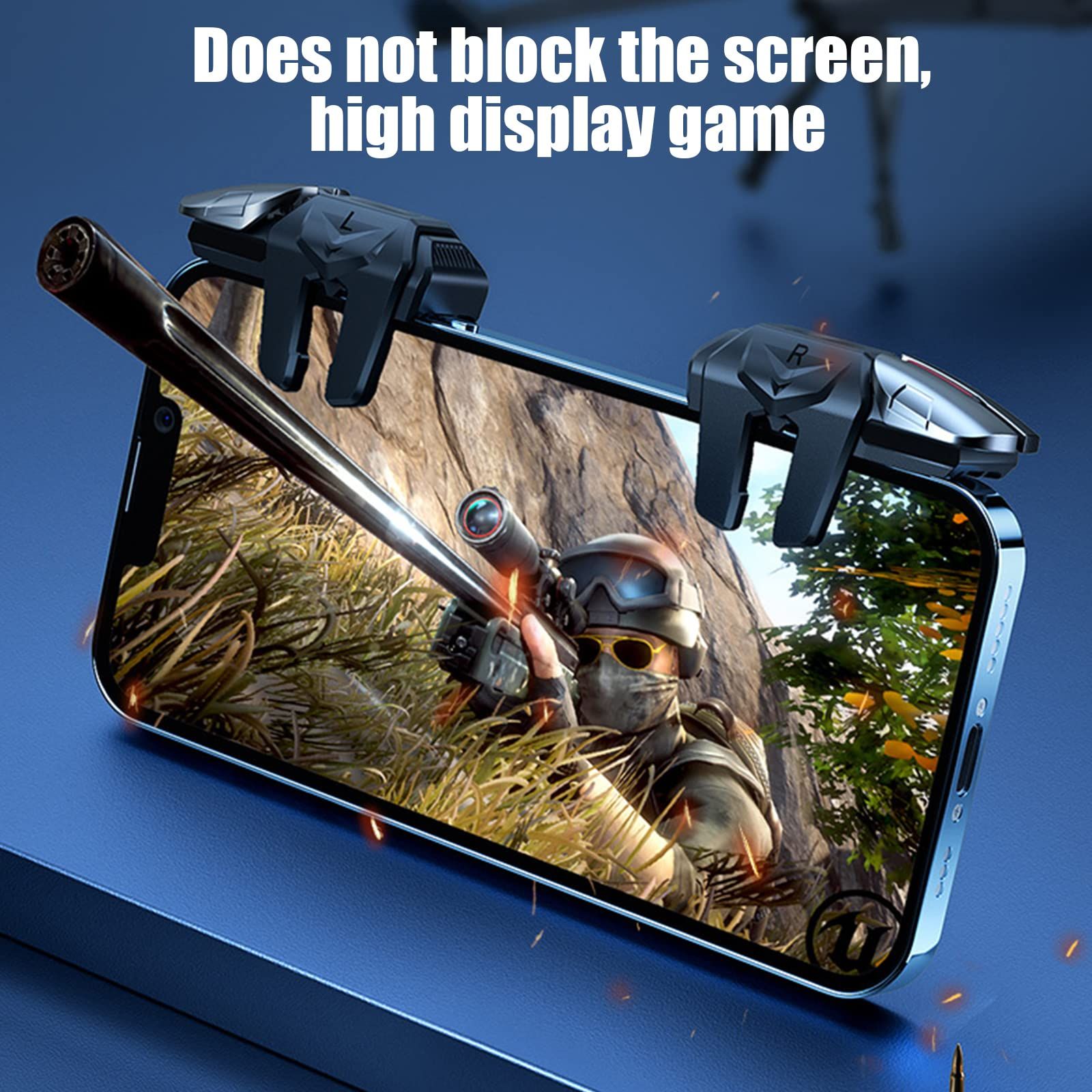 Cell Phone Triggers with 4 Buttons Gamer Thimbles for Shooting New High view 5