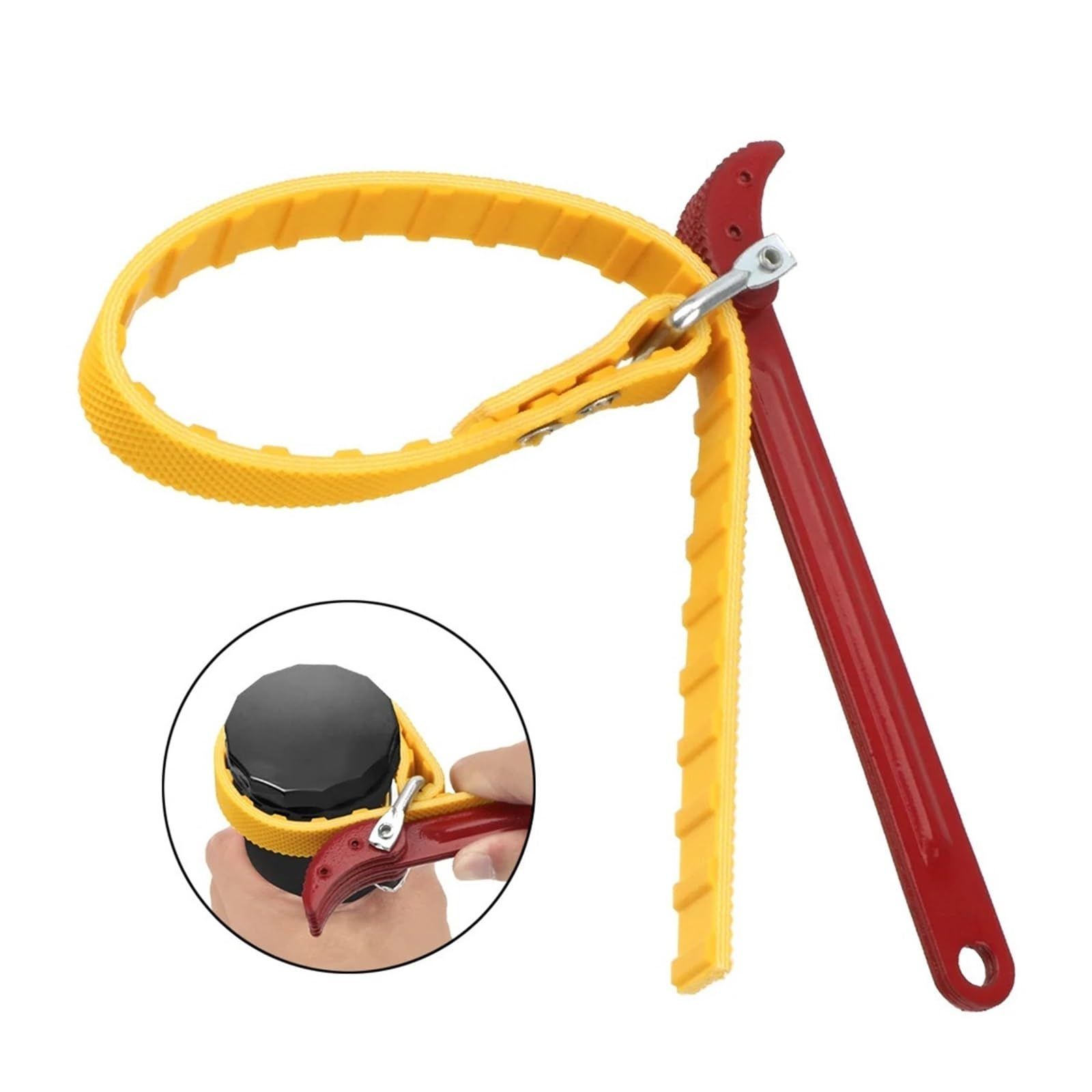 Oil Filter Wrench Adjustable Strap Opener Belt Wrench Oil Filter Chain Oil view 2