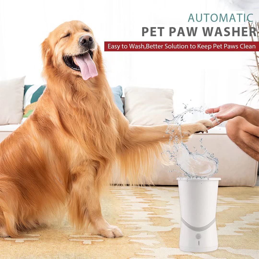 Automatic Dog Paw Cleaner with Silicone Bristles - Electric Dog Paw Washer Cup view 4