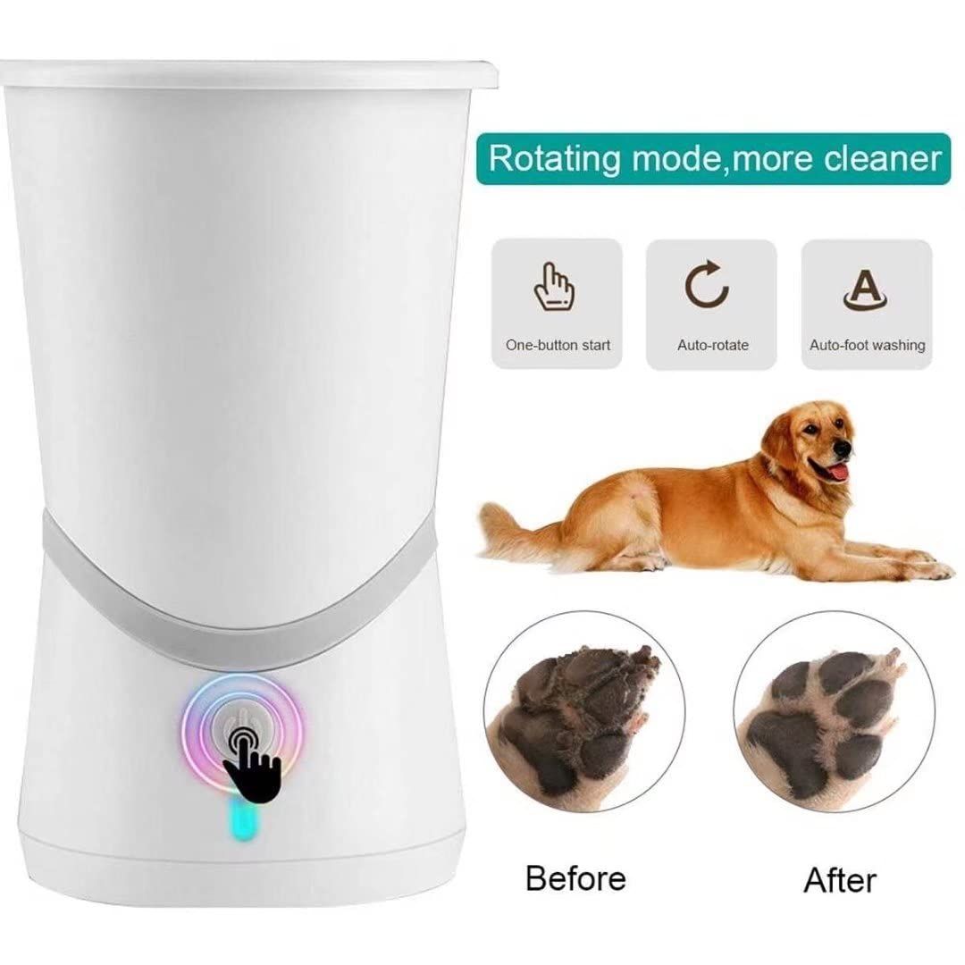 Automatic Dog Paw Cleaner with Silicone Bristles - Electric Dog Paw Washer Cup view 5