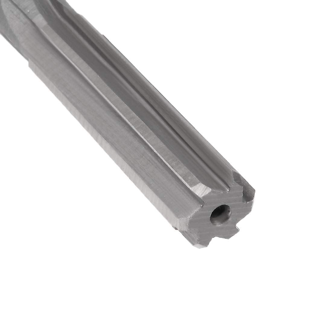Chucking Reamer 12mm, H7 HSS Lathe Machine Reamer 6 Straight Flutes, Round view 3