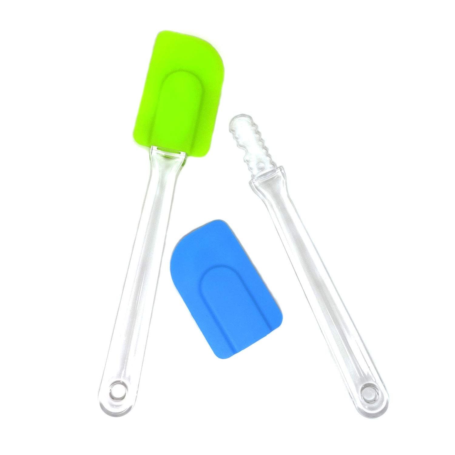 2PCS Silicone Baking Spatulas Butter Cake Cream Batter Baking Scrapers for view 3