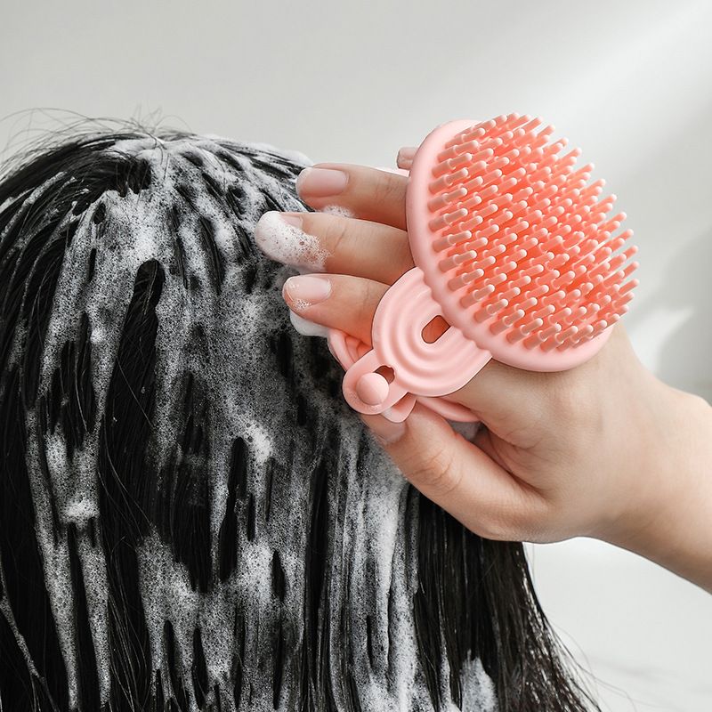 Silicone Washing Head Brush Scalp Massager Shampoo Brush Hair Scalp Scrubber view 2