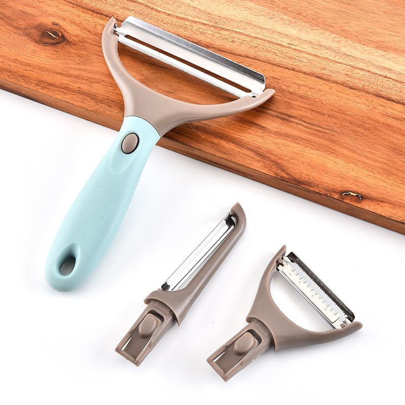 3 Piece Peeler Set -Stainless Steel Vegetable and Fruit Peeler-Interchangeable view 3