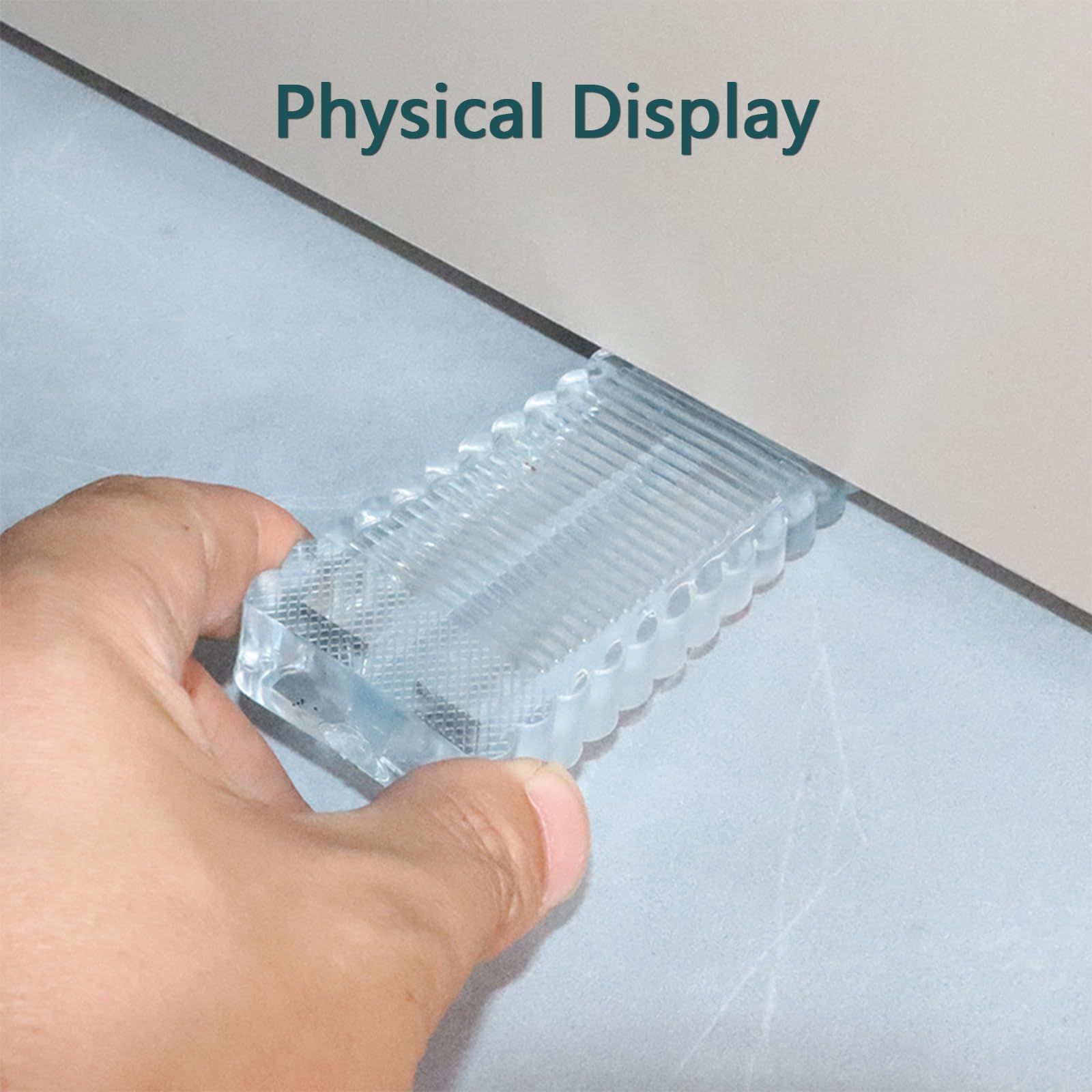 Door Stopper for Bottom of Door Clear Door Wedge for Floor Home Office Wall view 4