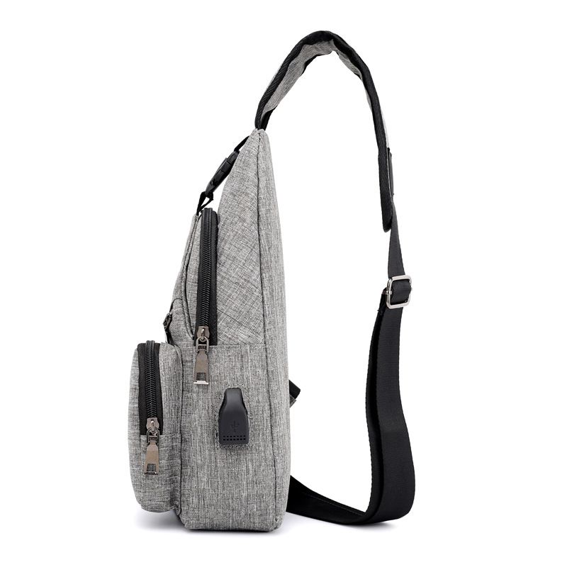 Sling Chest Shoulder Bag Mens Womens Outdoor Travel Crossbody Backpack with view 2