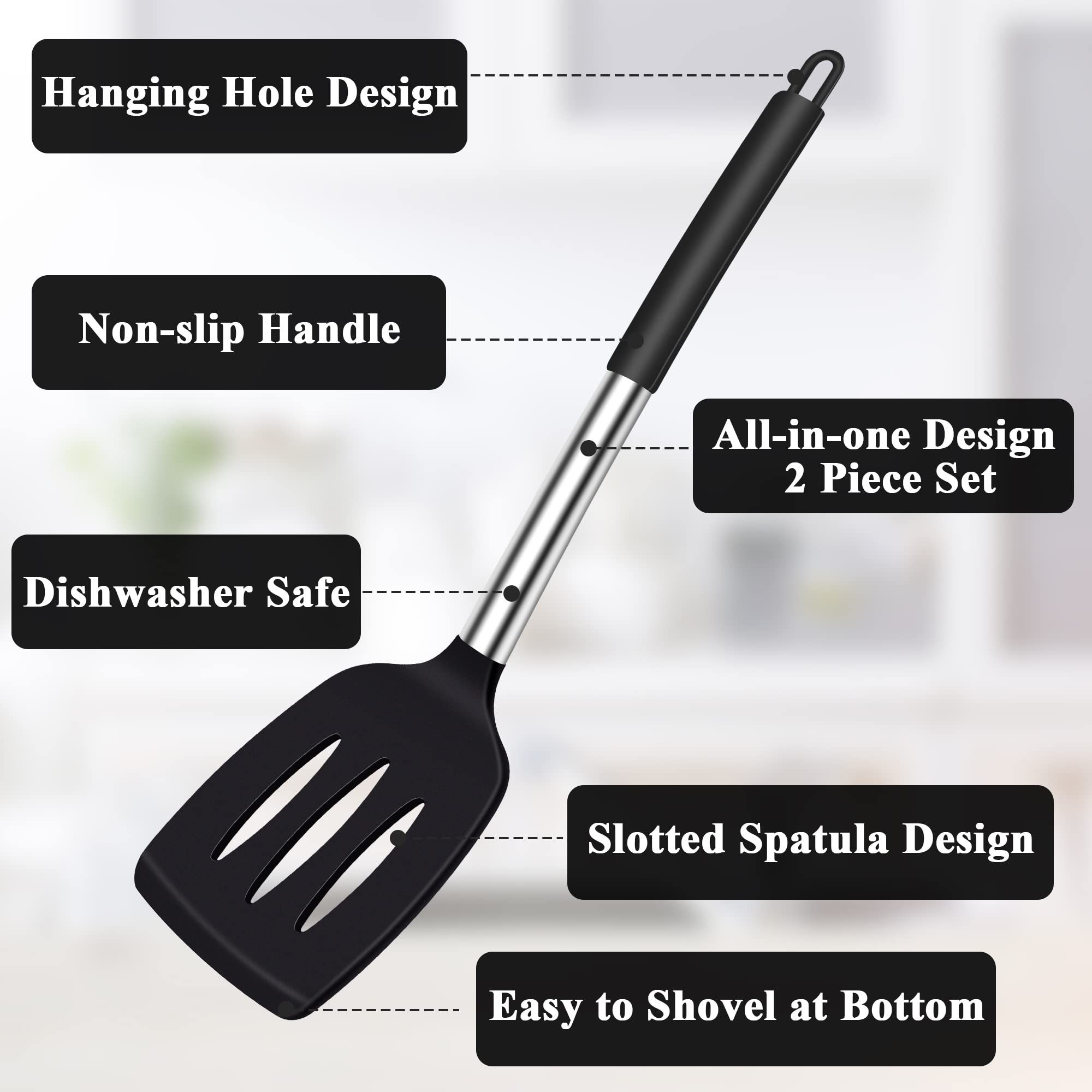 Solid Spatulas for Nonstick Cookware view 3
