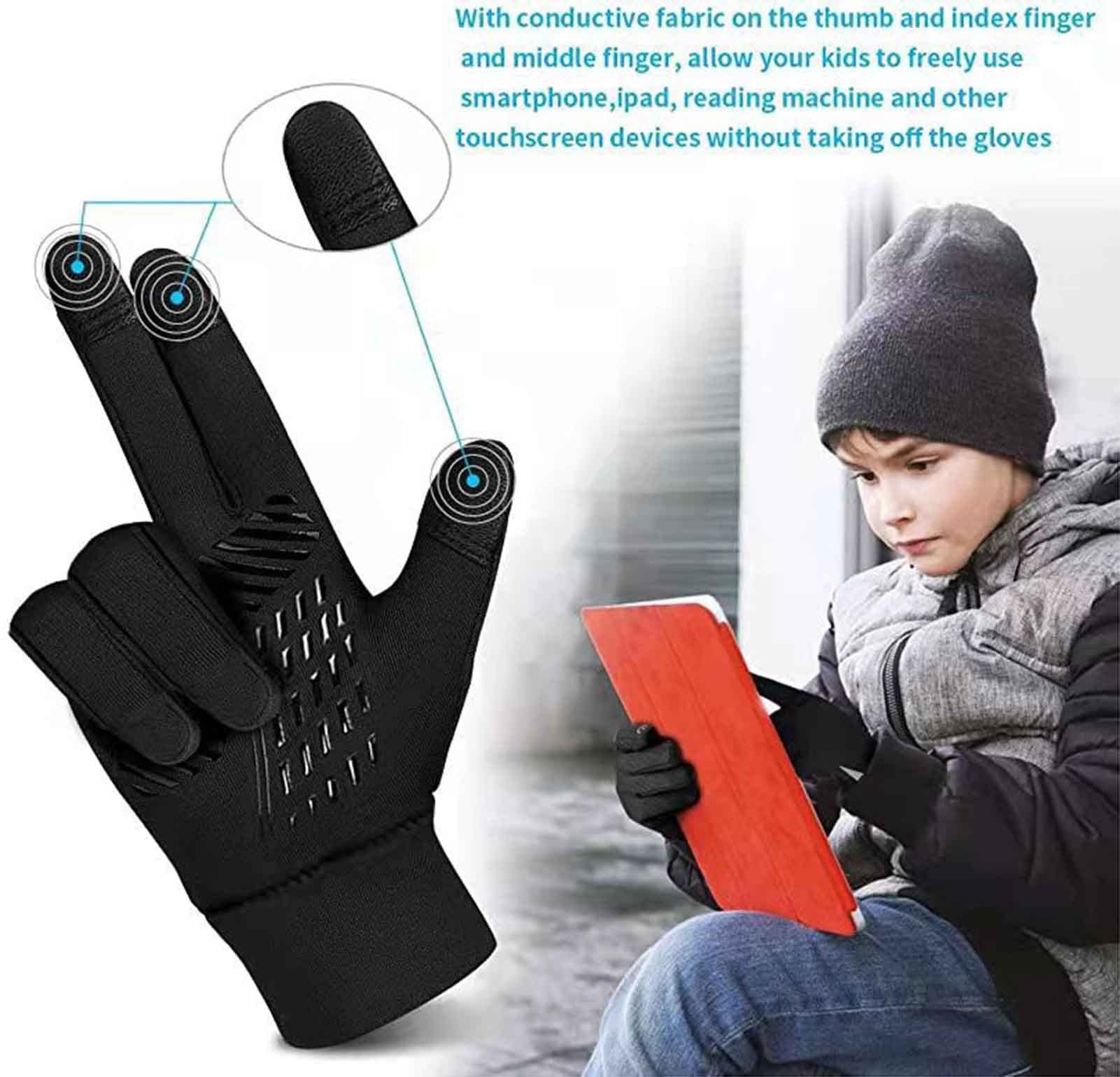 Winter Thicken Thermal Gloves Lightweight Anti-Slip Touch Screen Gloves view 3