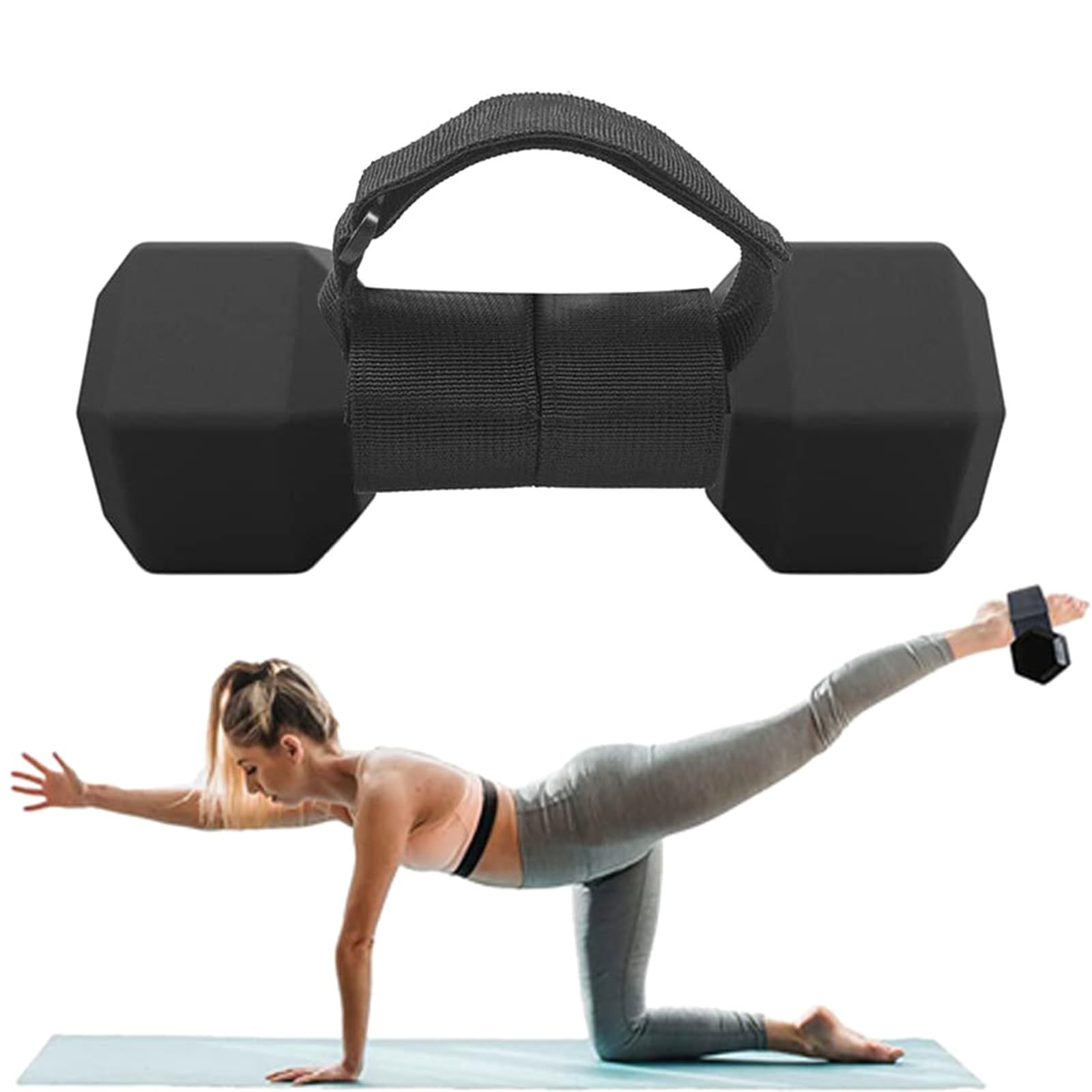 Weight Lifting Tibialis Trainer Foot Straps Dumbbell Ankle Straps Ankle view 2