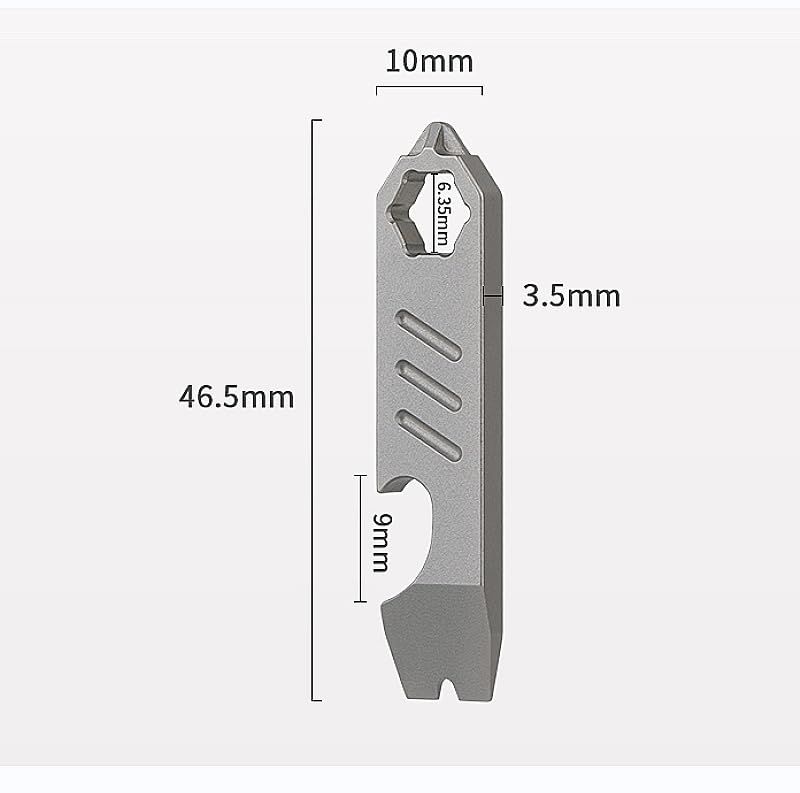 Titanium Pry Bar with Bottle Opener Function (Mini Pry bar)Mini pry bar view 5