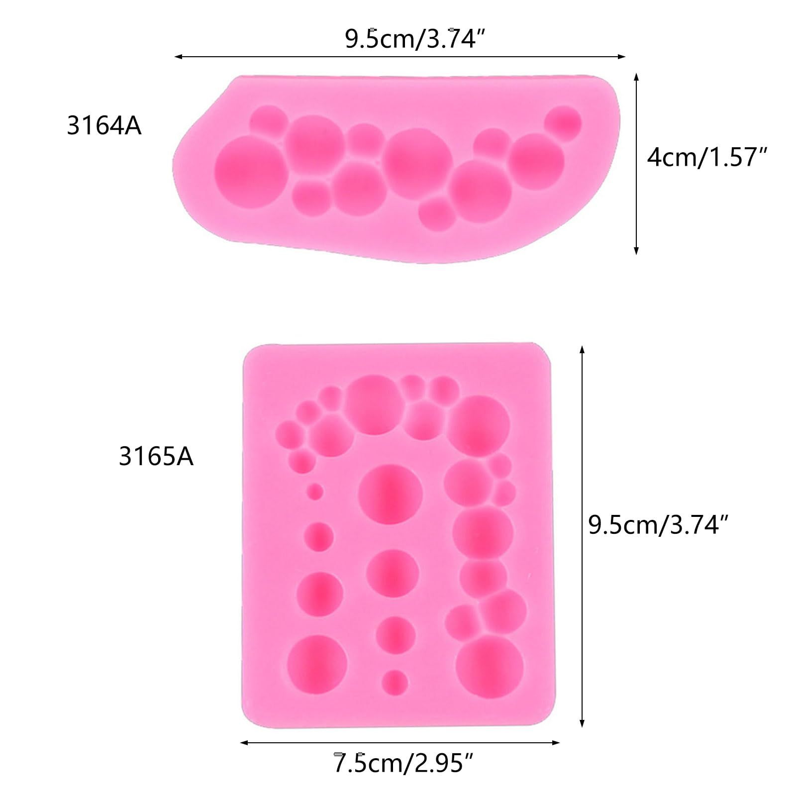 Semicircular Bubble Silicone Mold Cakes Pastry Decor Baking Mold For Making view 3