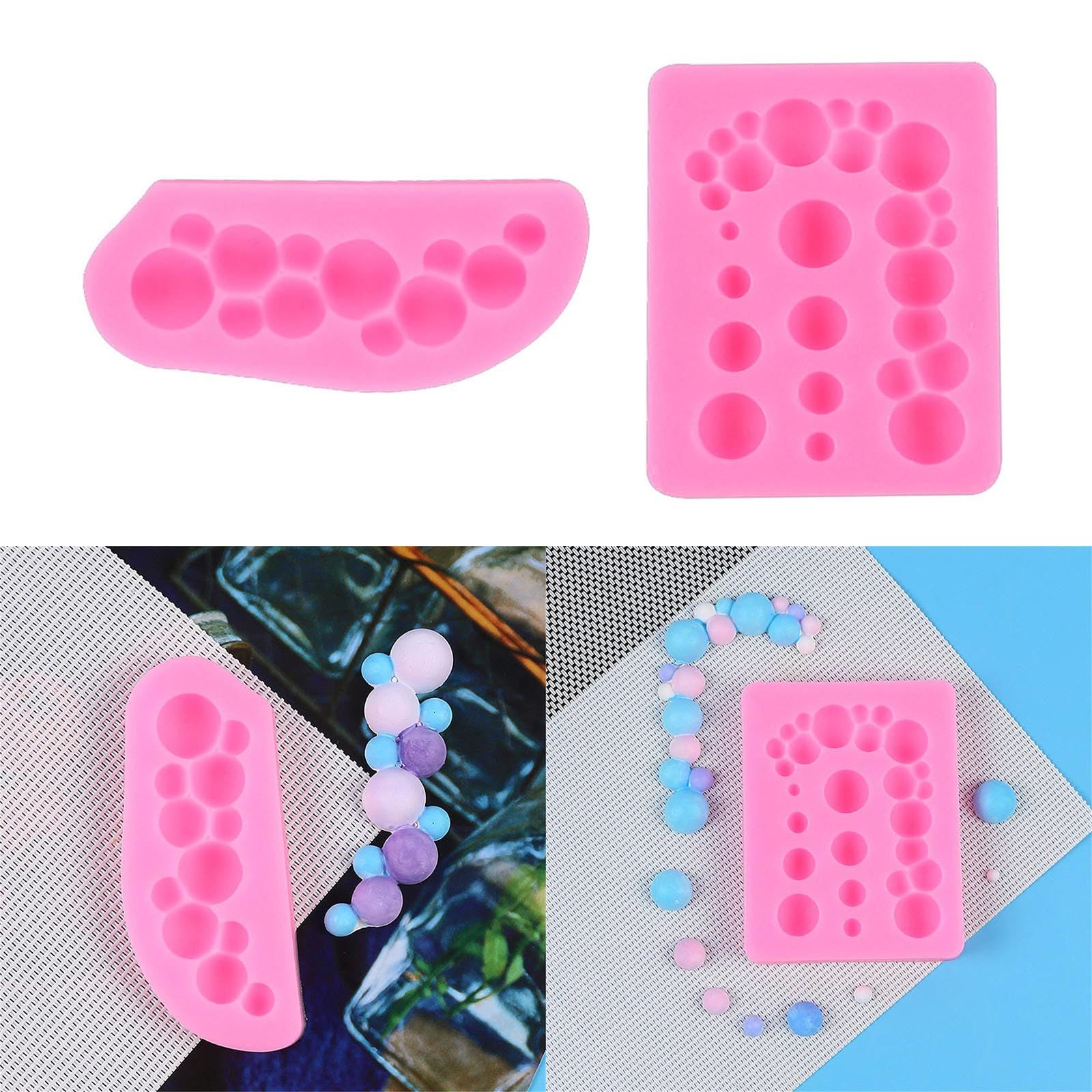 Semicircular Bubble Silicone Mold Cakes Pastry Decor Baking Mold For Making view 4