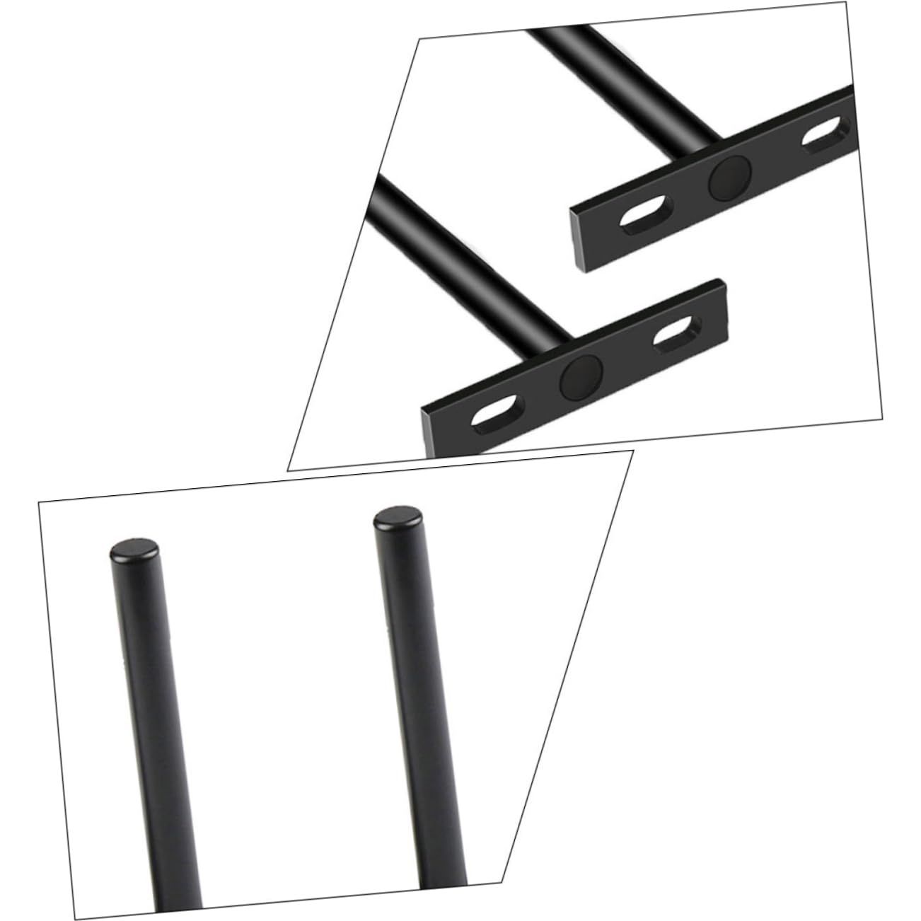 2pcs Laminate Hidden Shelf Brackets Concealed Partition Supports Brackets view 2