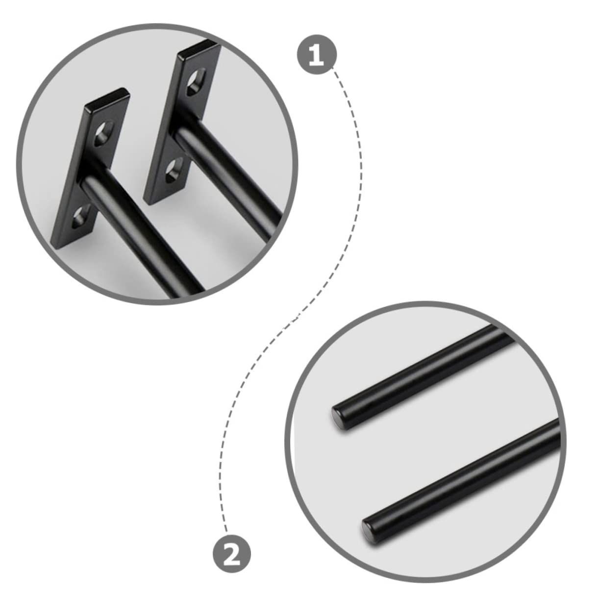 2pcs Laminate Hidden Shelf Brackets Concealed Partition Supports Brackets view 4