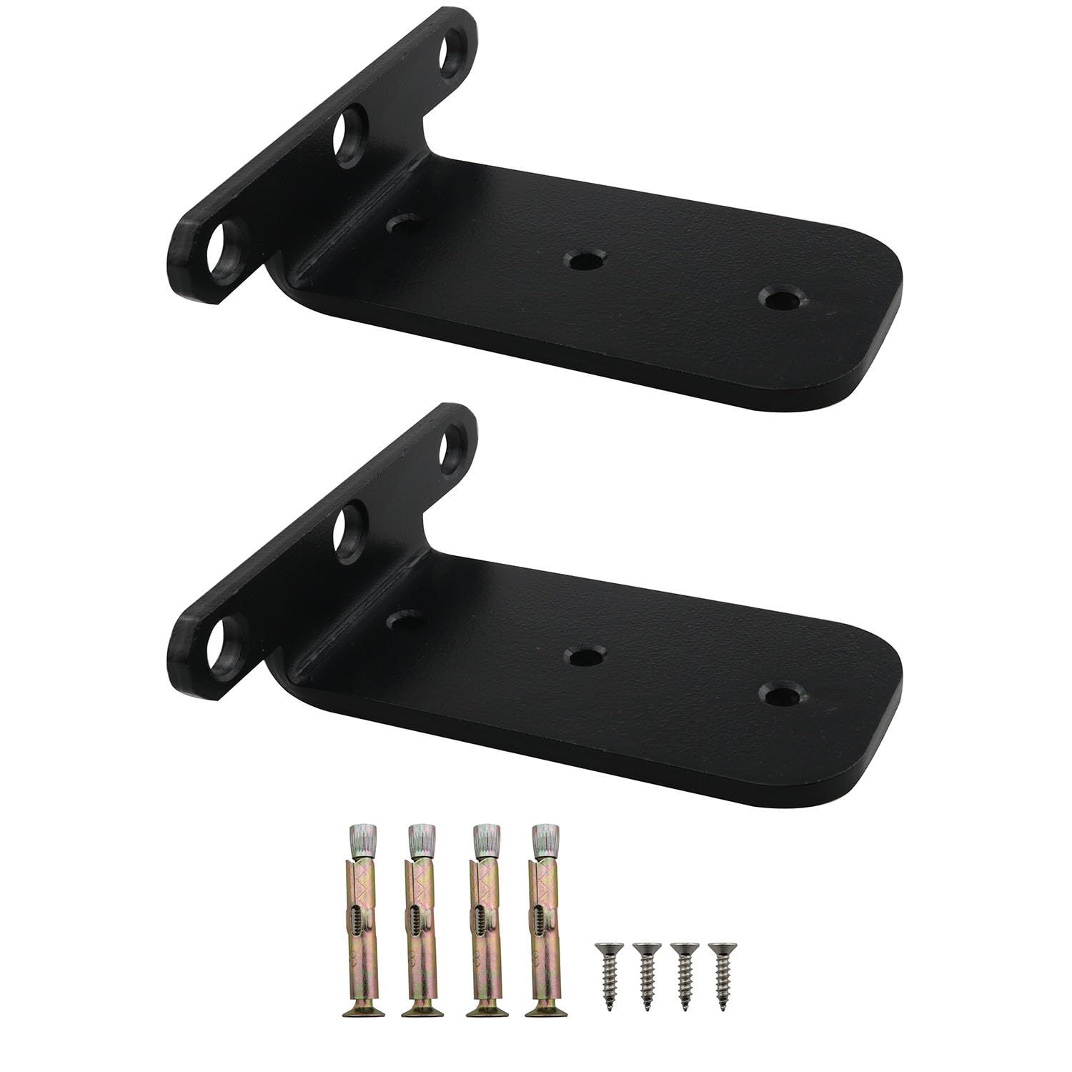 Black Floating Shelf Brackets Bracket for Shelves Heavy Duty Thickened and