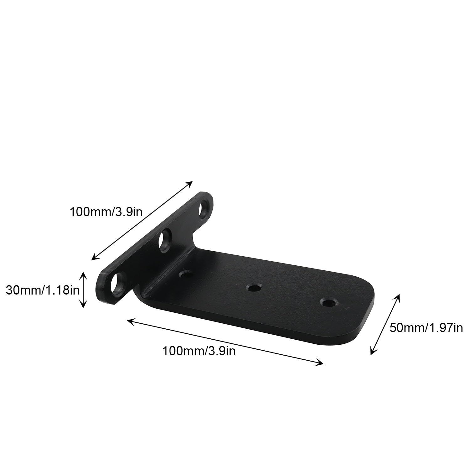 Black Floating Shelf Brackets Bracket for Shelves Heavy Duty Thickened and view 4
