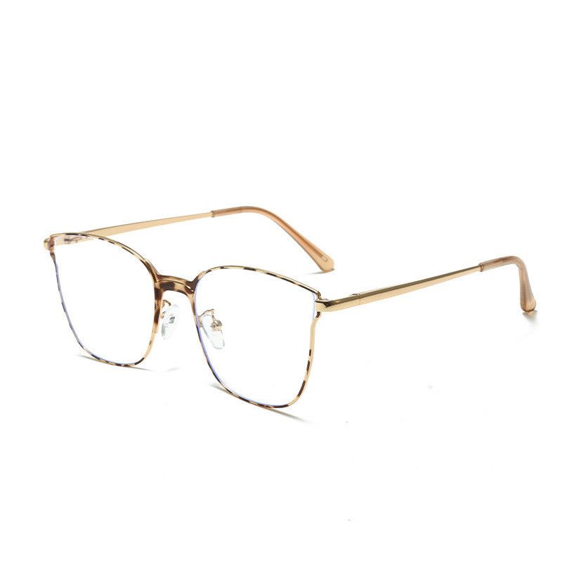 Eye Glasses Frame Blue Light Blocking Metal Computer Eyeglasses for Lady Pink view 2