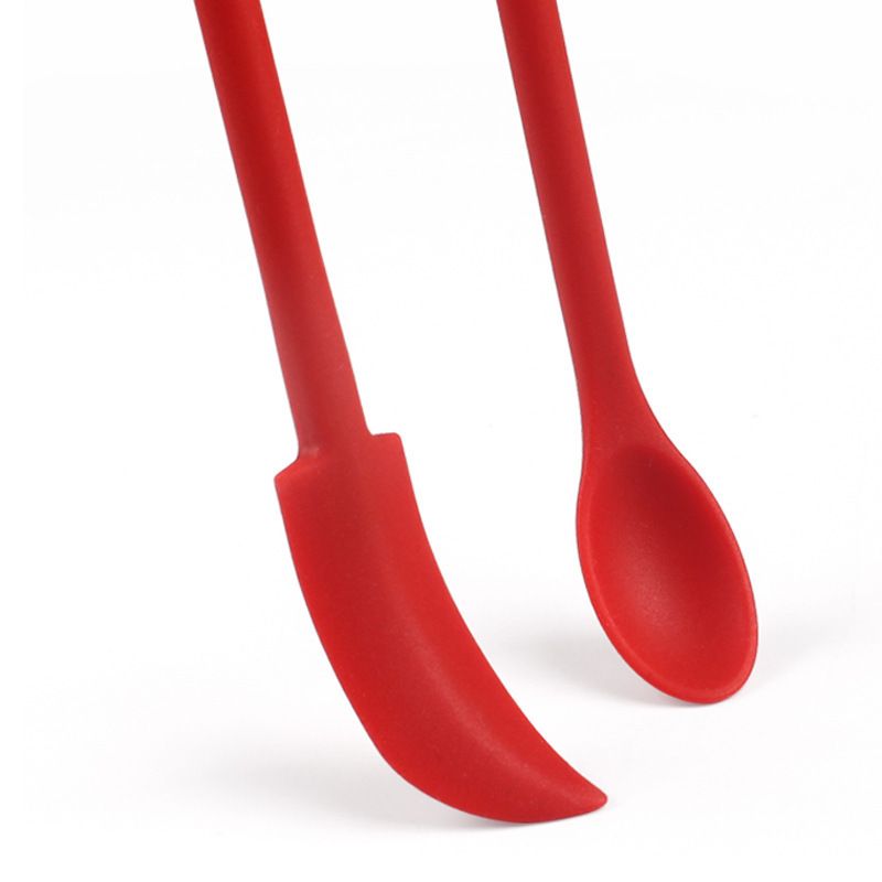 3PCS Set Silicone Spatula Soft Flexible Portable Long Handle Small Scraper view 2