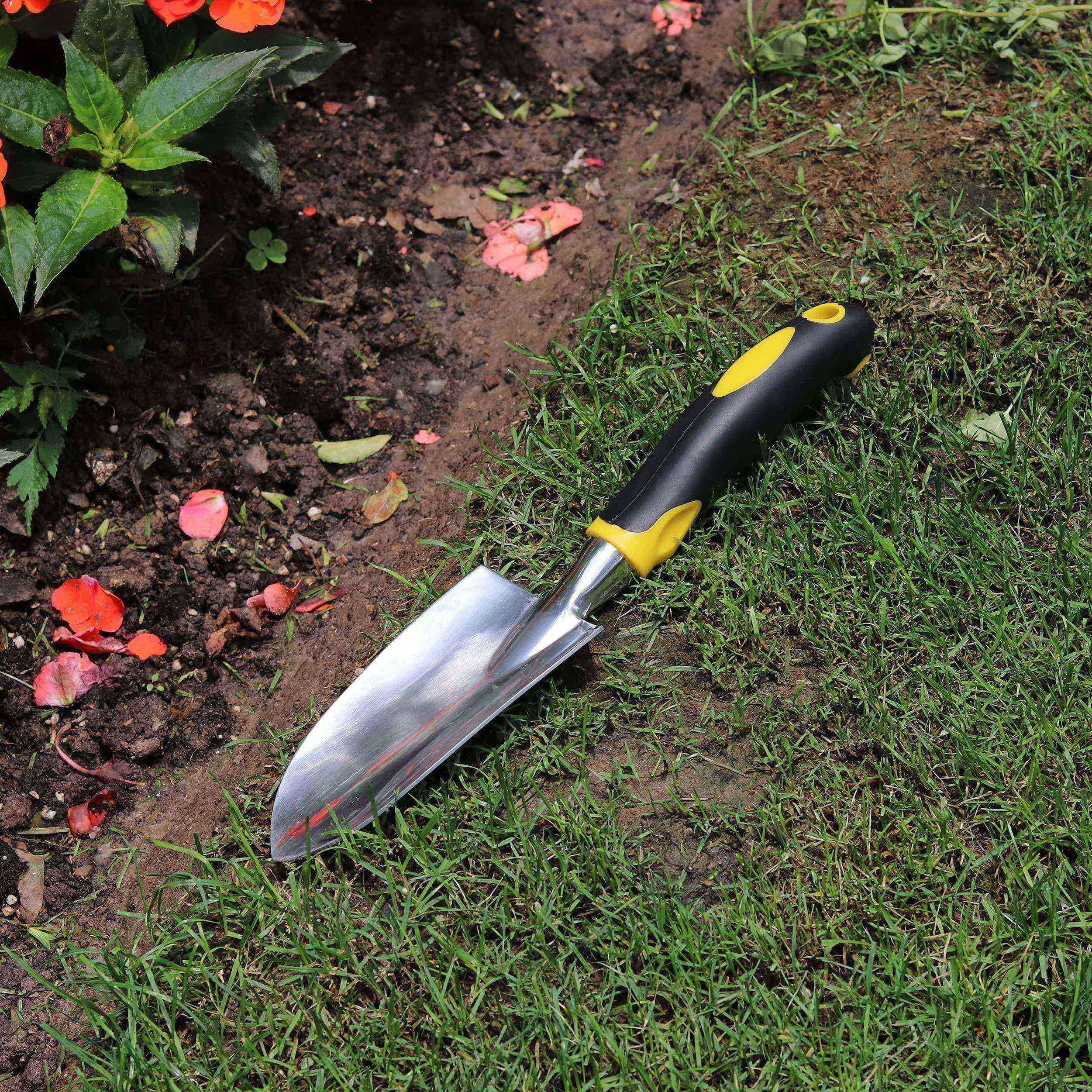 Garden shovel Trowel & Hand Shovel Soft Rubberized Non-Slip Handle view 2
