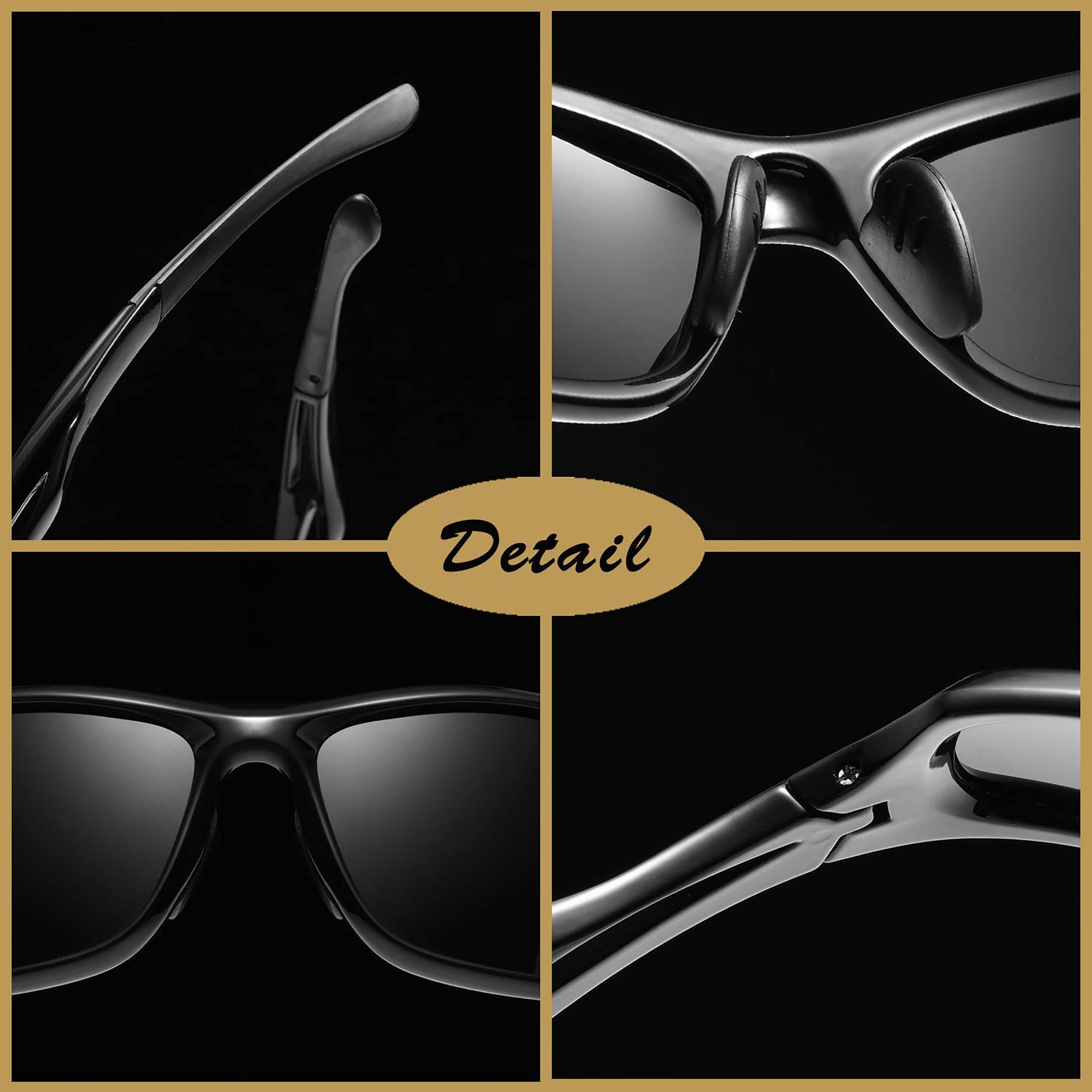 Polarized Bifocal Sunglasses for Men and Women Wrap Around Outdoor Sports view 5