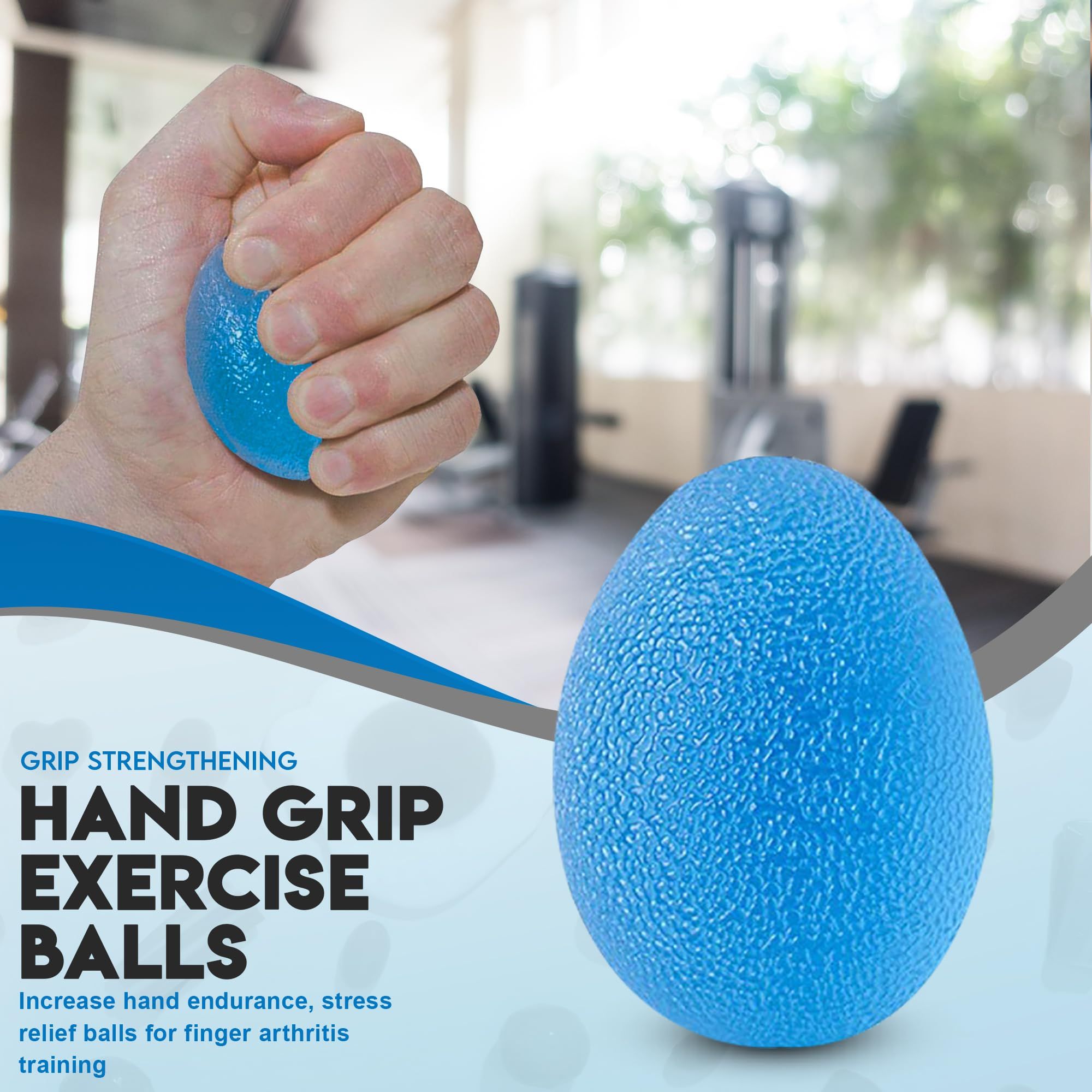 2 Hand Exercise Balls - Rehabilitation Balls for Treating Arthritis view 2