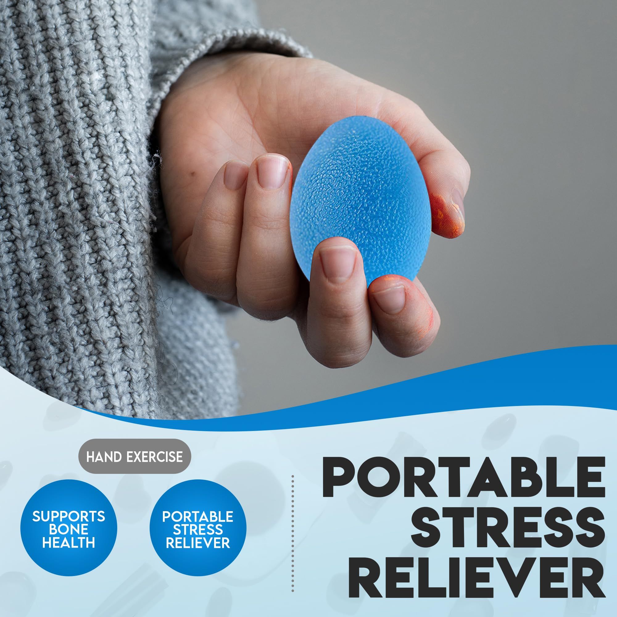 2 Hand Exercise Balls - Rehabilitation Balls for Treating Arthritis view 3