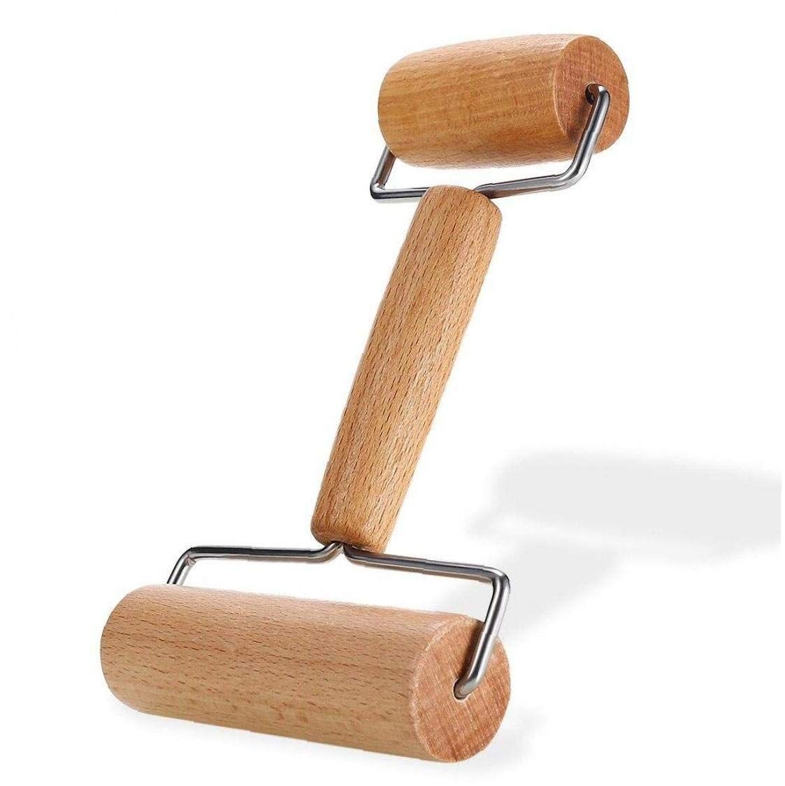 Small Rolling Pin, Wooden Dough Roller, Non-Stick Pizza Roller, Dough Baker view 5