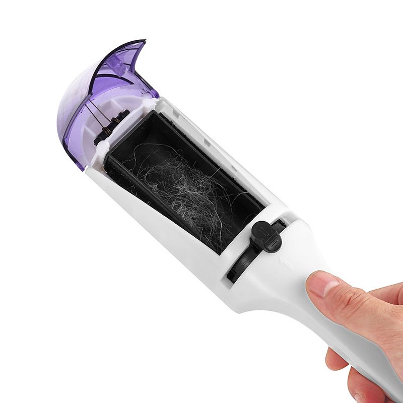 dry brushing tool vacuum brush Hair removal device hair cleaning brush dog view 2
