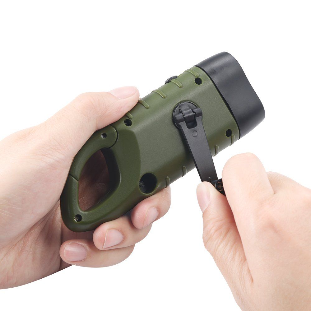 Hand Cranking Solar Powered Flashlight view 4