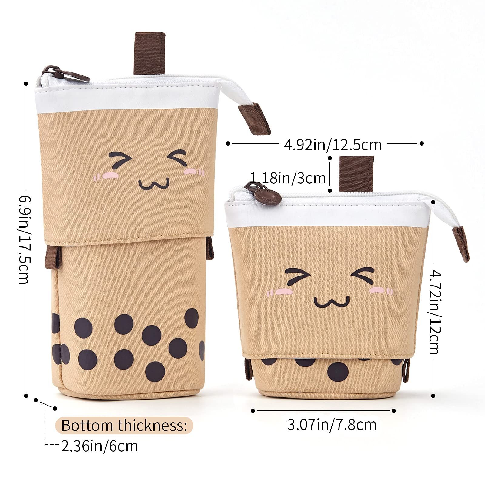 Cute Pencil Case Standing Pen Holder Telescopic Makeup Pouch Pop Up Cosmetics view 3