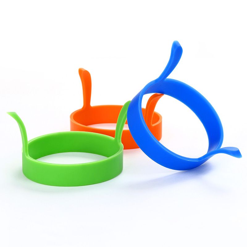 3 pcs Nonstick Food Grade Silicone Egg Maker Pancake Rings Dishwasher Safe view 4
