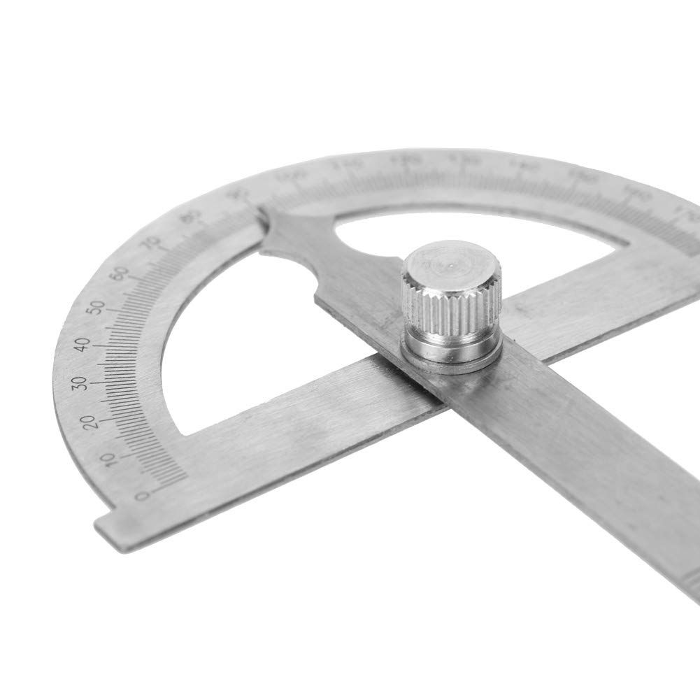 Ruler, Stainless Steel Protractor Goniomete30cm Ruler 180 Degrees Angle Finder view 3