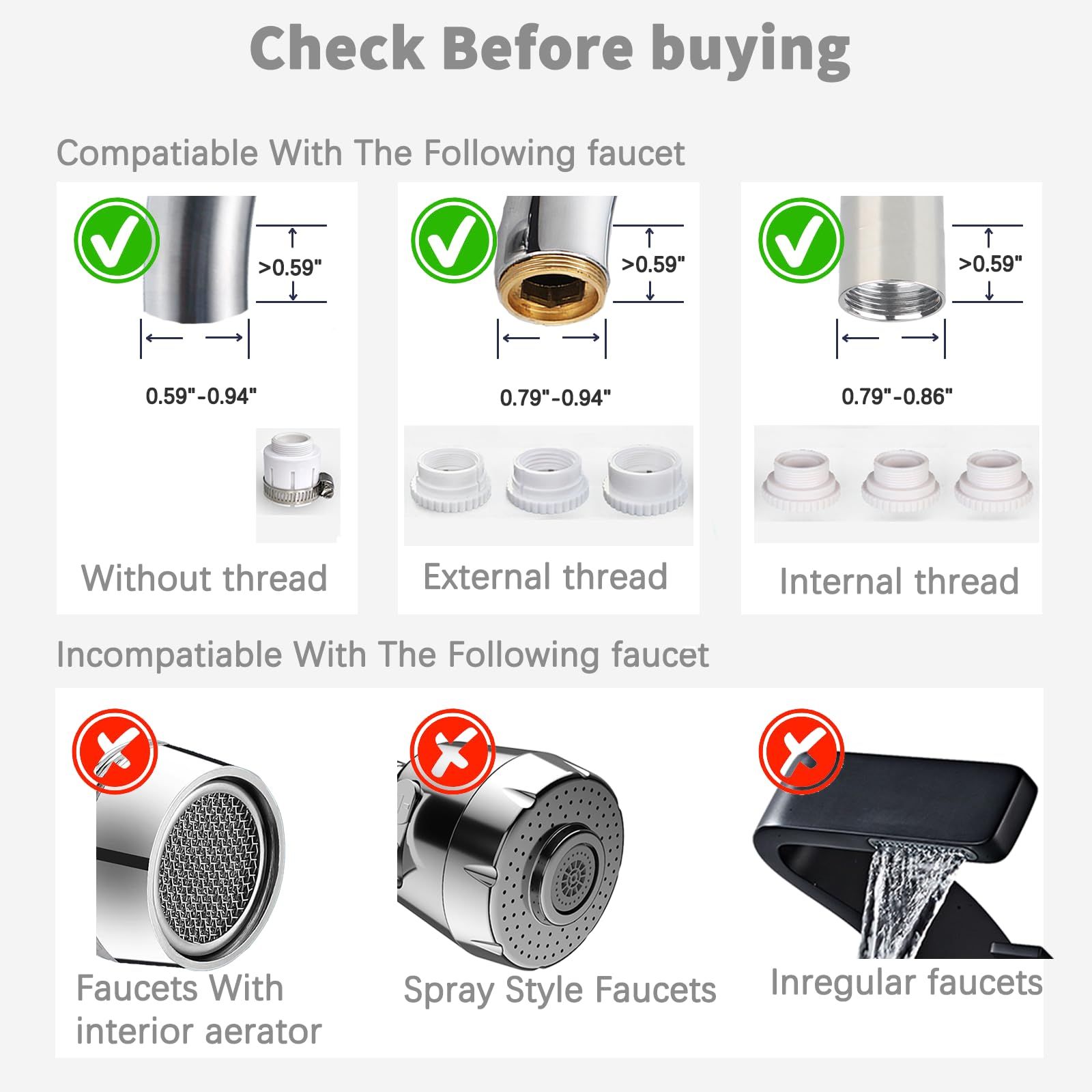Water Filter for Sink, Tap Water Filter, Faucet Mount Water Filter for Kitchen view 4