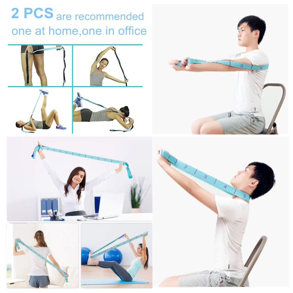 1 PCS Stretching Straps Hamstring Stretcher Device Elastic Exercise Band Yoga view 2