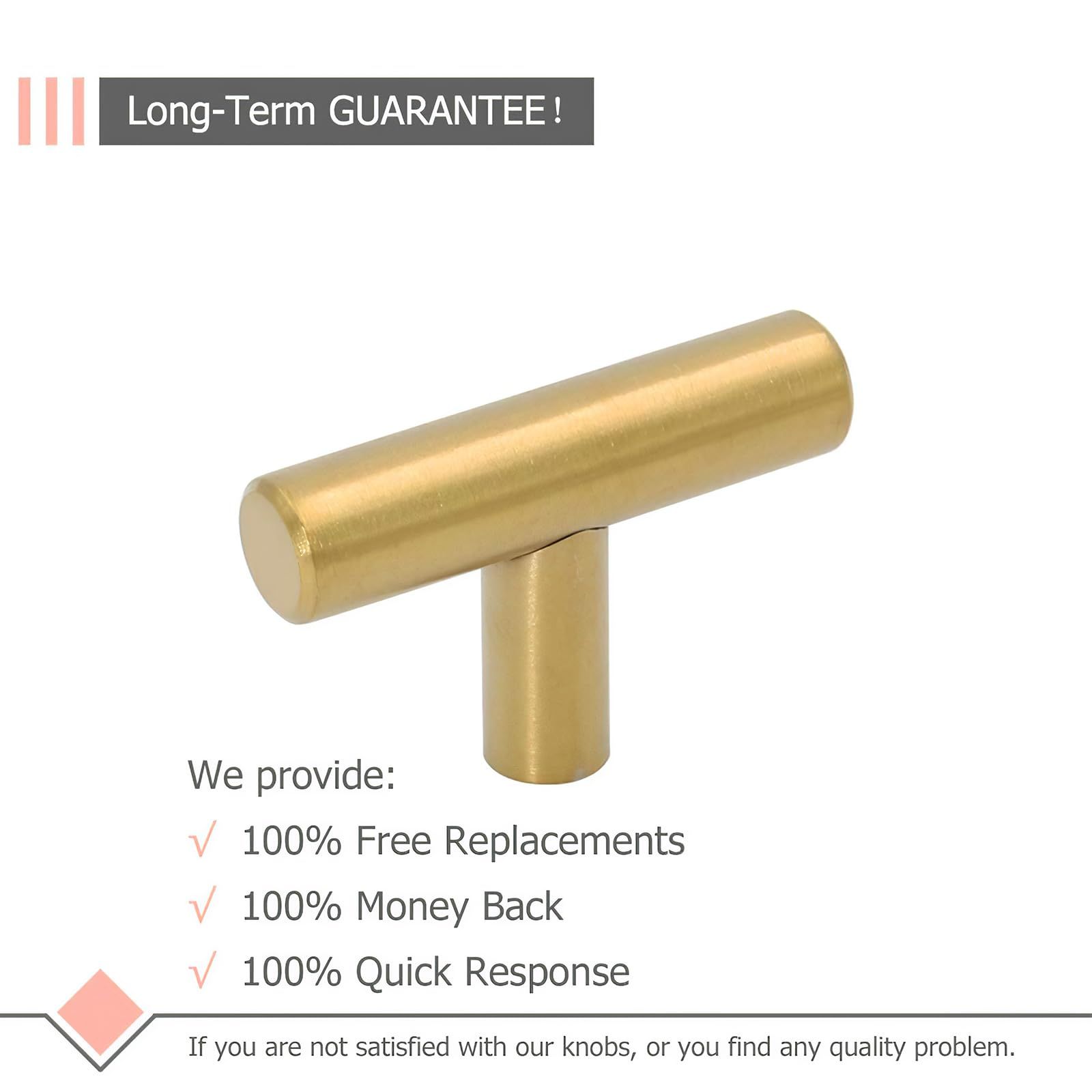 2PCS Gold Drawer Knobs for Kitchen Cabinet Knobs Gold Hardware for Cabinets view 4