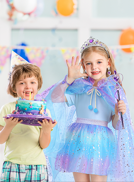 Girls' Princess Dress-Up Set for Halloween view 5