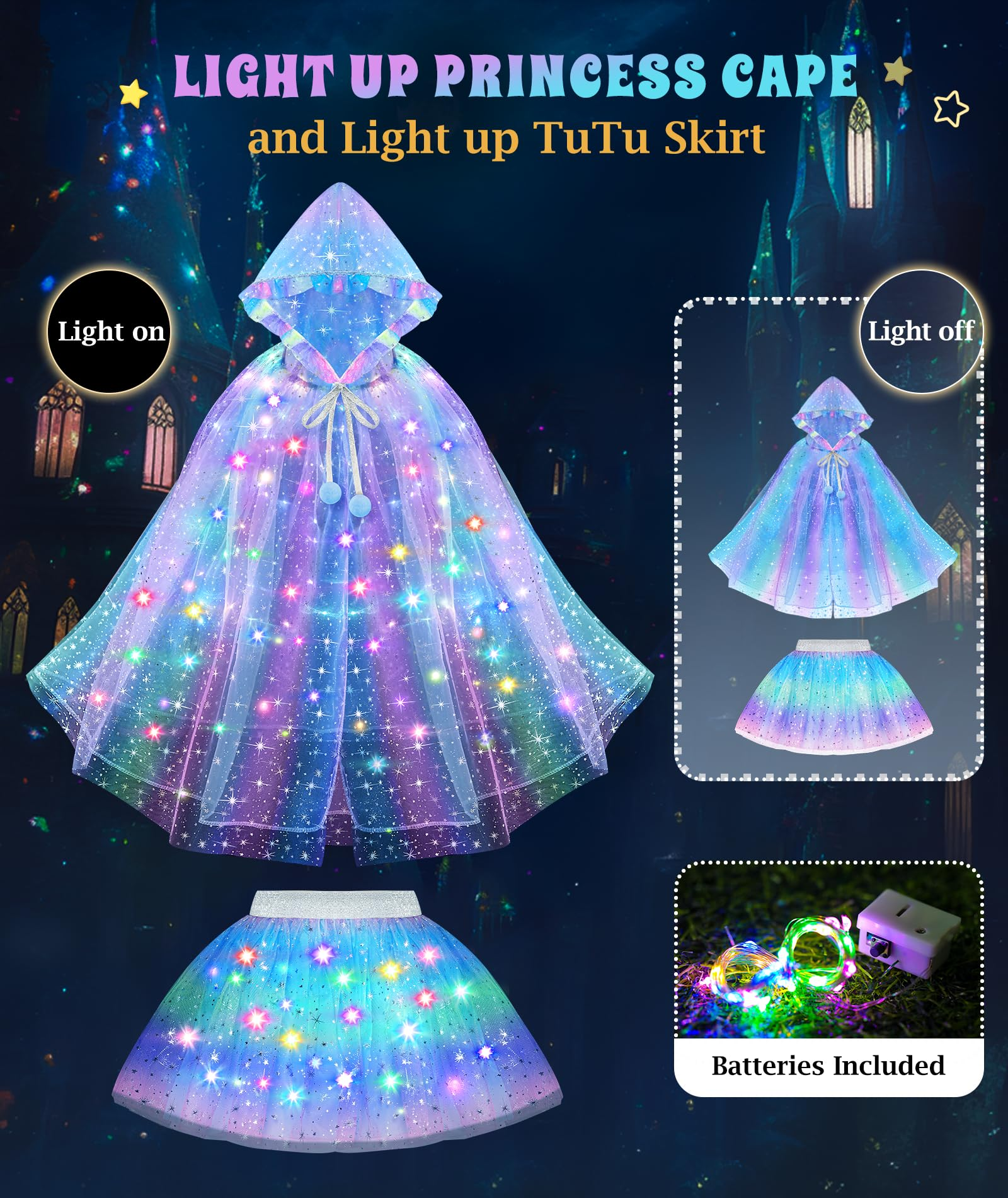 Light-up Princess Dress-Up Set for Girls view 4
