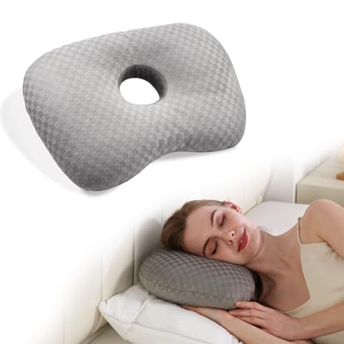 Side Sleep Pillow with Ear Hole for Pain Relief — image 1