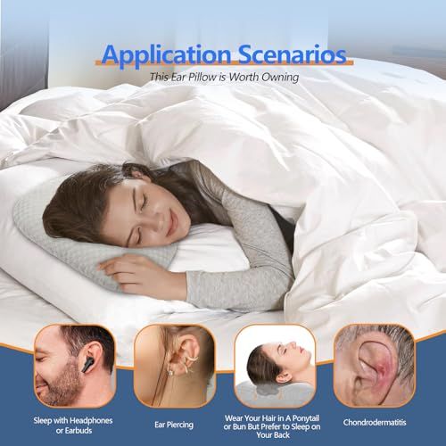 Side Sleep Pillow with Ear Hole for Pain Relief view 4