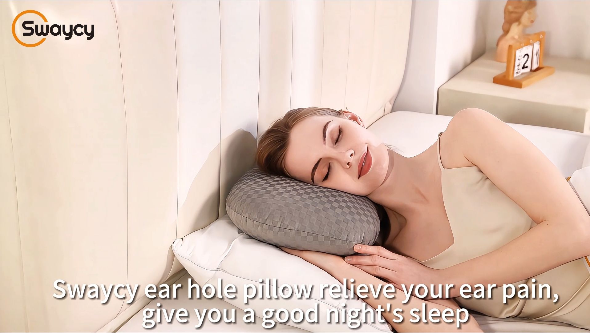 Side Sleep Pillow with Ear Hole for Pain Relief view 7
