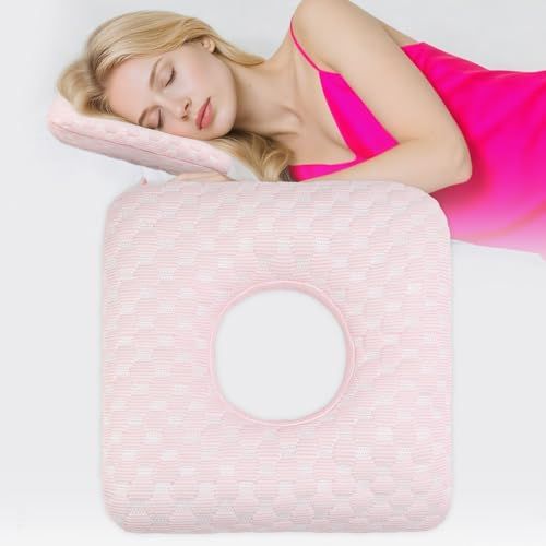 Side Sleeping Pillow with Ear Hole for All-Night Comfort & Pain-Free Sleep — image 1