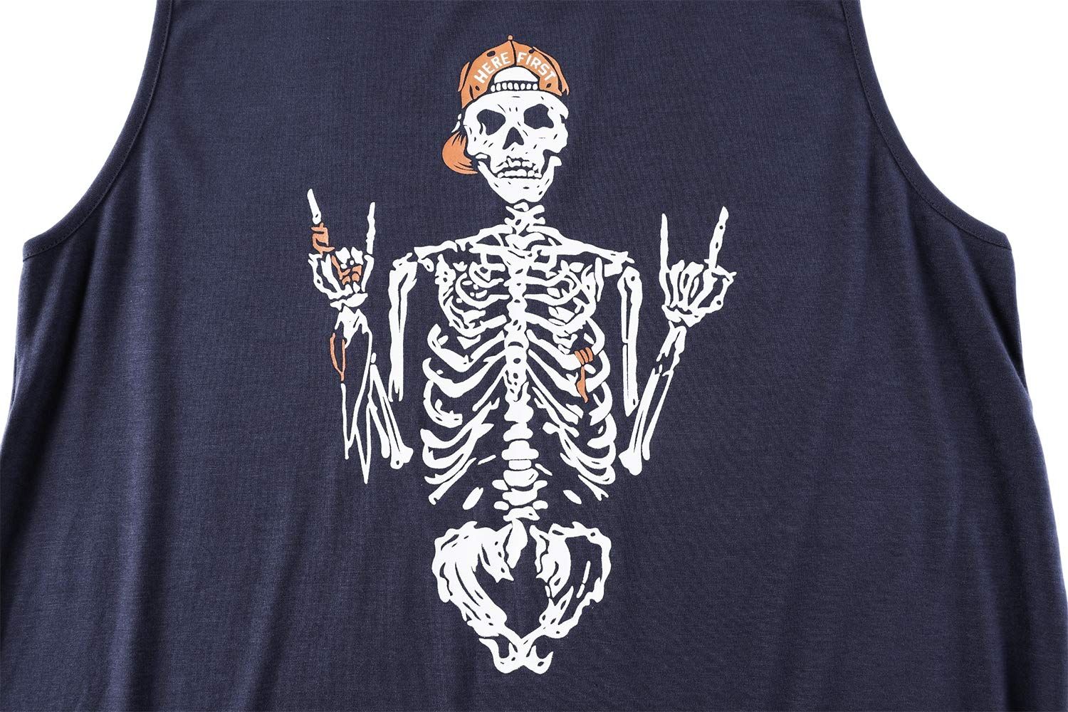 Women’s Casual Skull Graphic Tank for Summer Music Festivals view 2