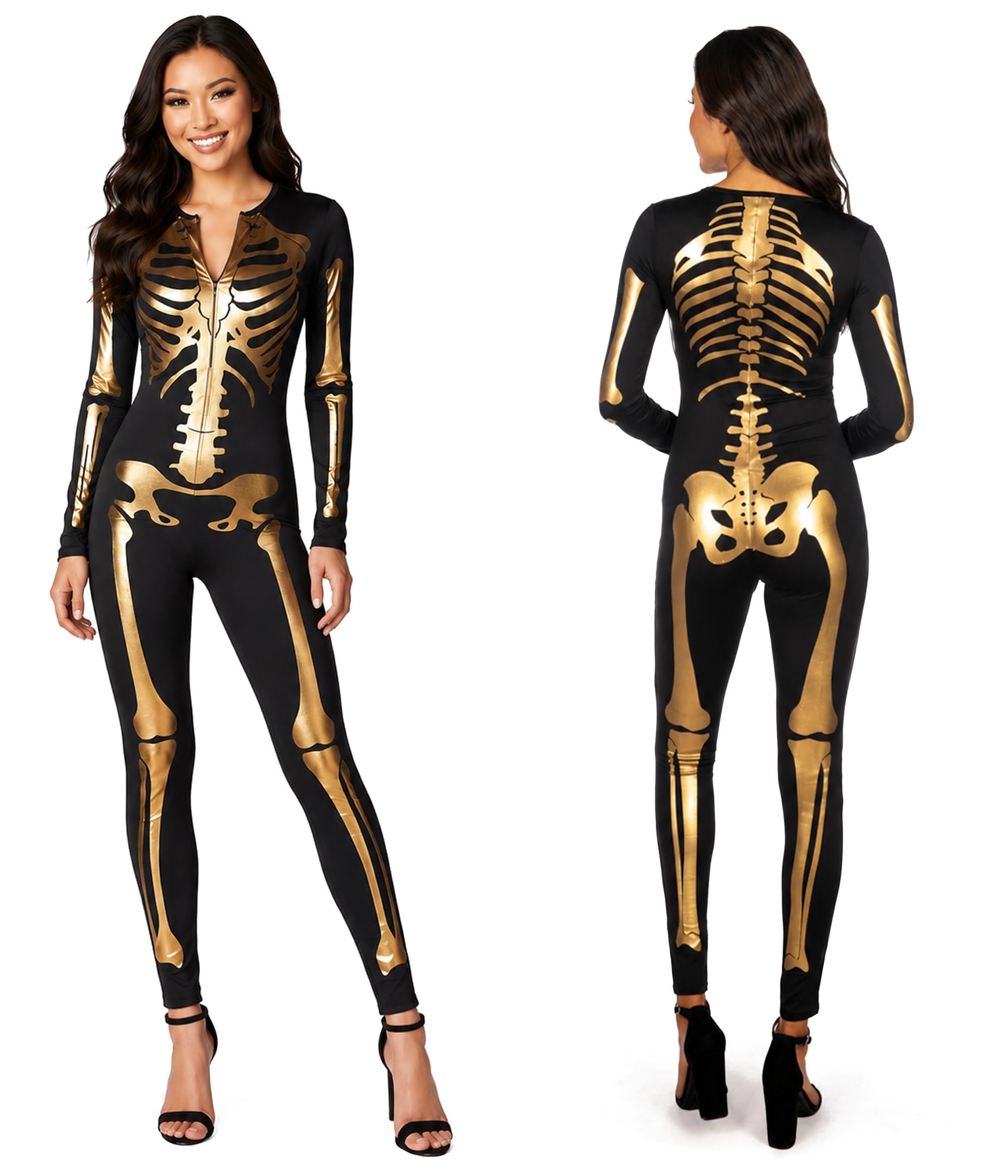 Stunning Skeleton Bodysuit for Halloween Costume Parties — image 1