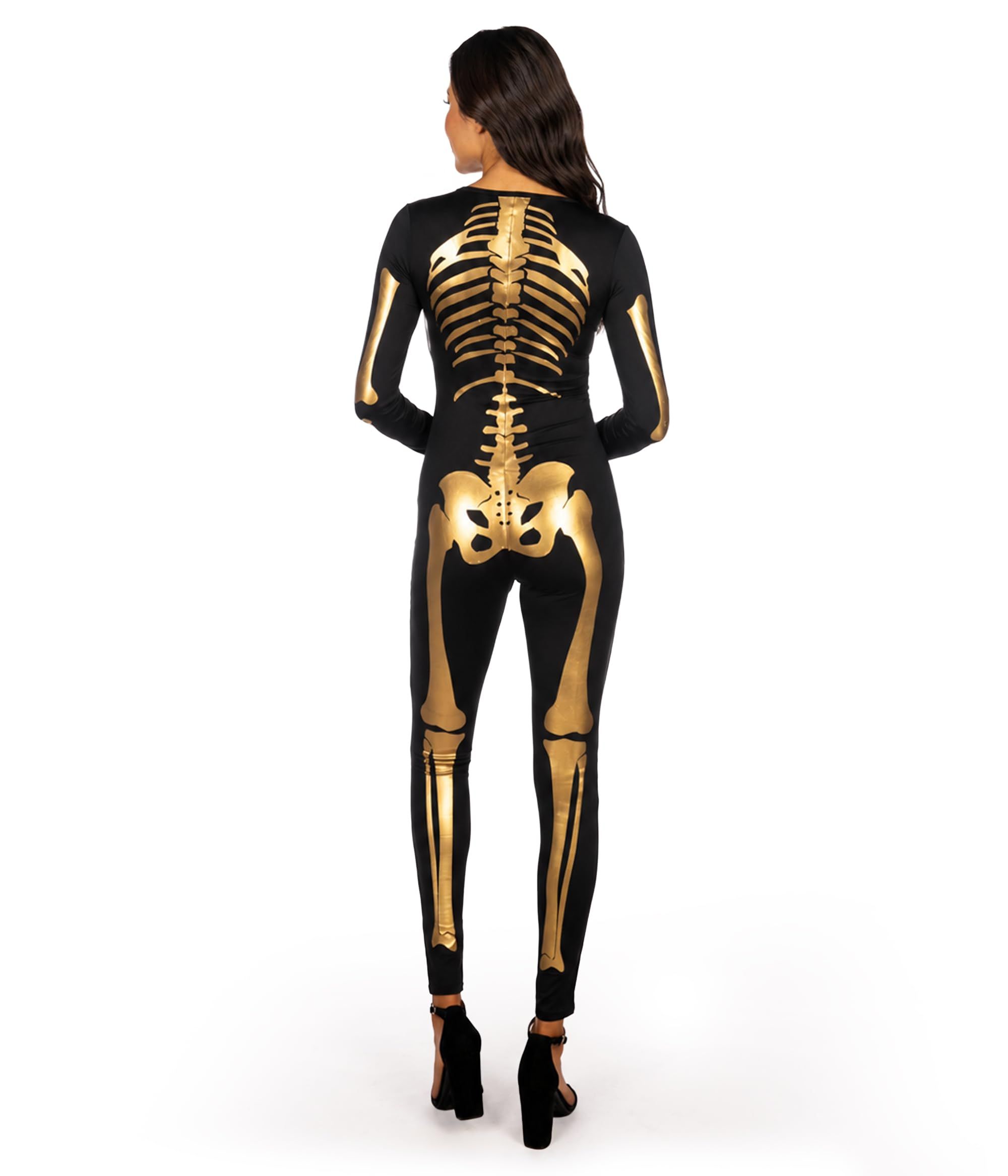 Stunning Skeleton Bodysuit for Halloween Costume Parties view 5