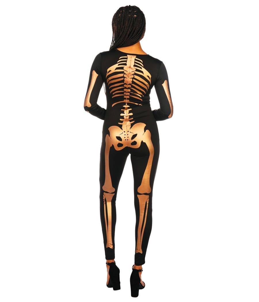 Skeleton Printed Bodysuit for Halloween Costume Parties & Themed Events view 5