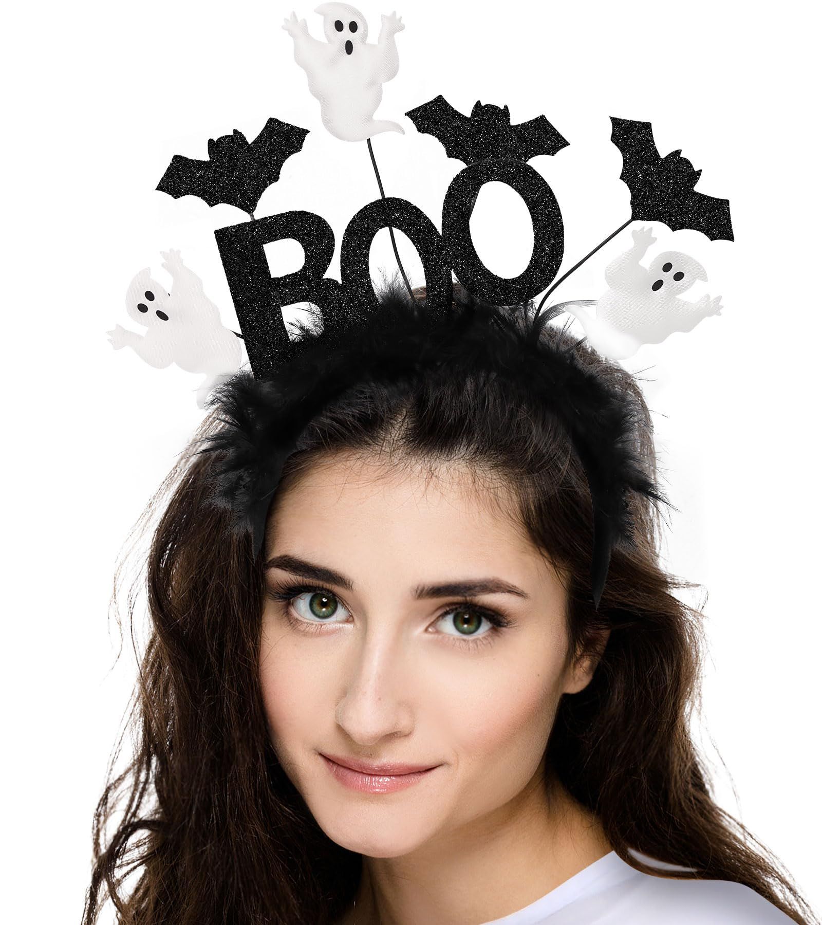 4pcsWomen's Ghost Costume Set for Halloween Trick-or-Treating & Themed Parties view 3