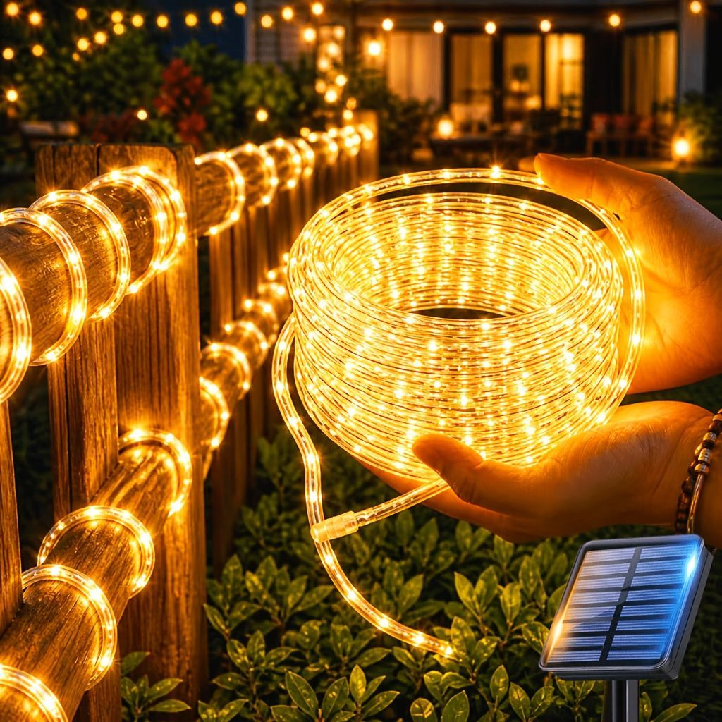 Solar LED String Lights Colorful Party Lights Outdoor Solar Fairy Lights view 5