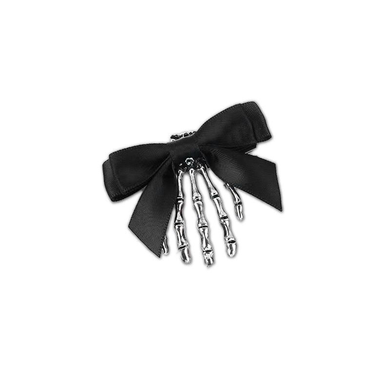 Bow Tie Skeleton Hair Clip Gothic Hair Accessories Women'S Hair Clip Festive view 2