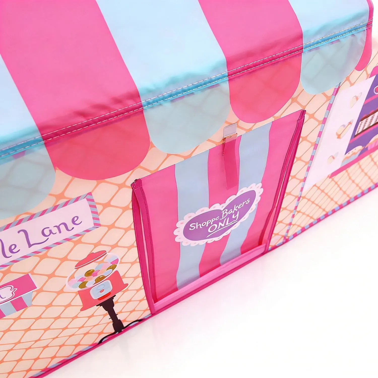 CARLA HOME Kids Ice Cream Bakery Play Tent Pink Pop Up Playhouse - Outdoor view 8