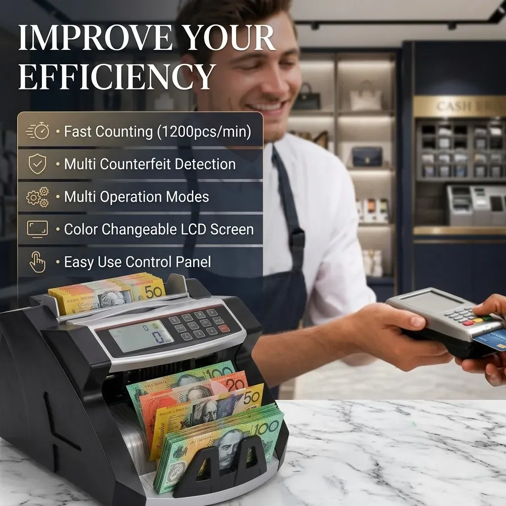 CARLA HOME Money Counting Machine with Uv Detection Bill Counter view 5